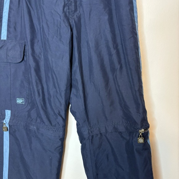 Vintage Maui & Sons‎ Convertible Pants 30x32 Blue Lined Surfer Skater Snowboard - Picture 3 of 13